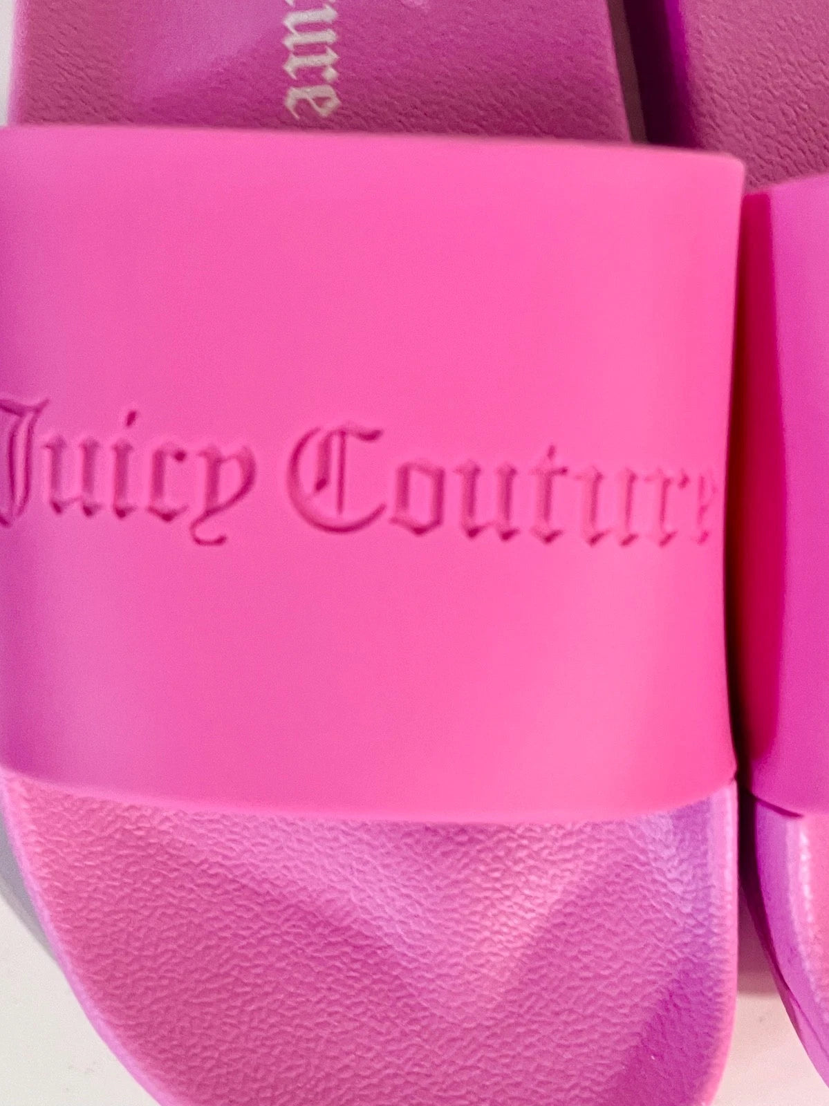 Juicy Couture Women’s Hot Pink Slide Sandals Size US 9–10 (EU 40) Promo Gift NEW