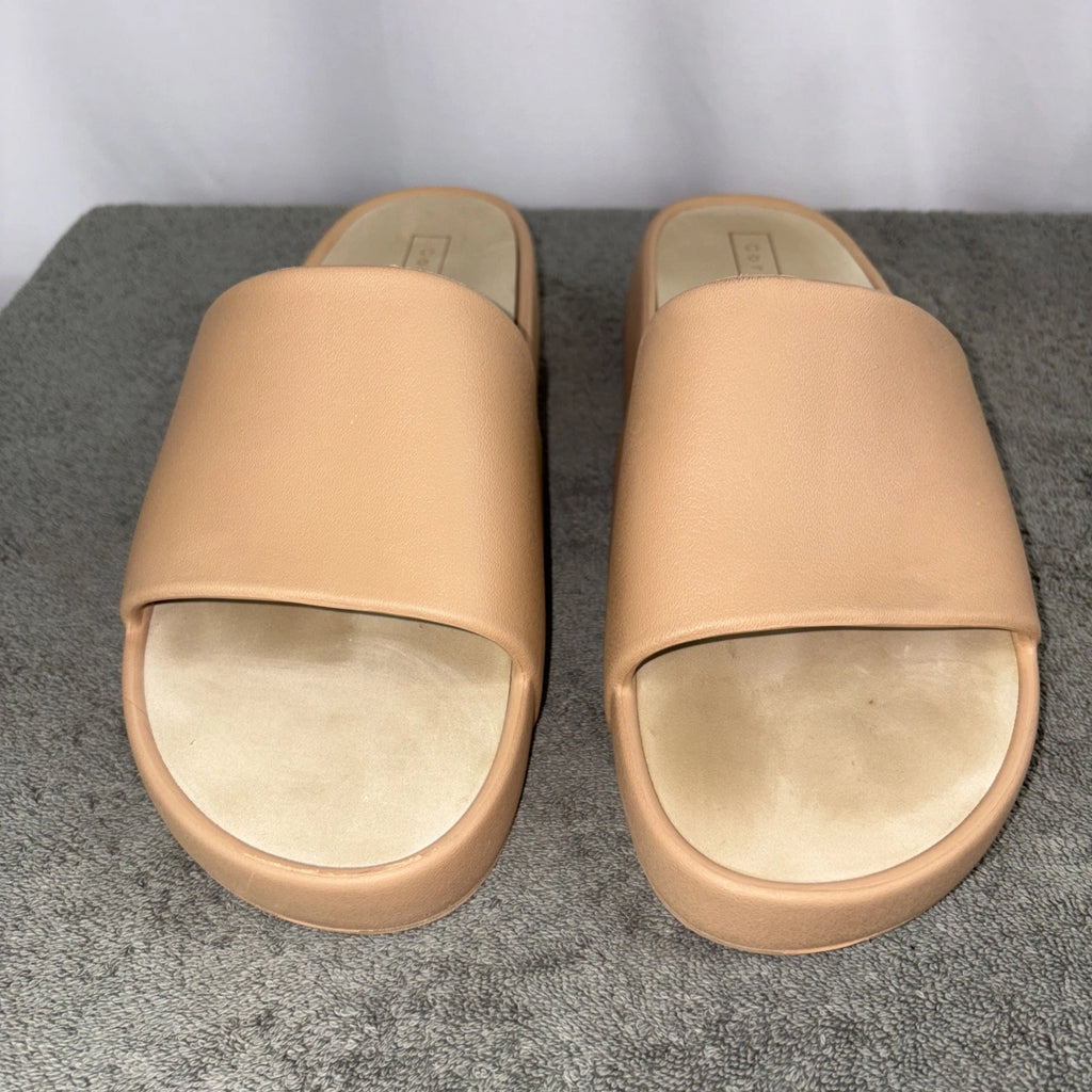 Corkys Popsicle Slides Chunky Platform Beige Fair-good Condition. See Descript