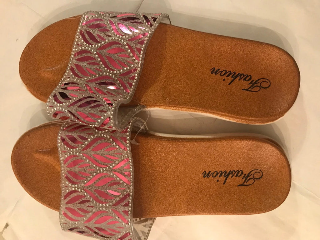 New ladies  FASHION  slides beach mirror  sandals flip flopS