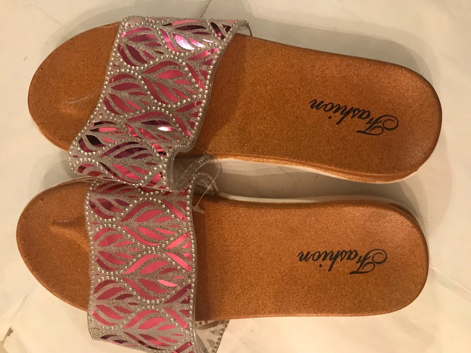 New ladies  FASHION  slides beach mirror  sandals flip flopS