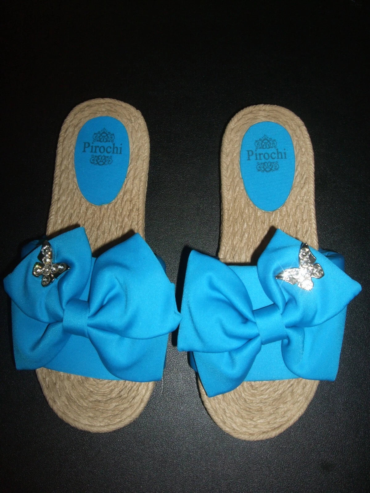 Women's Pirochi Fashion Slides Flip Flops Made in Italy Size 7 NIB