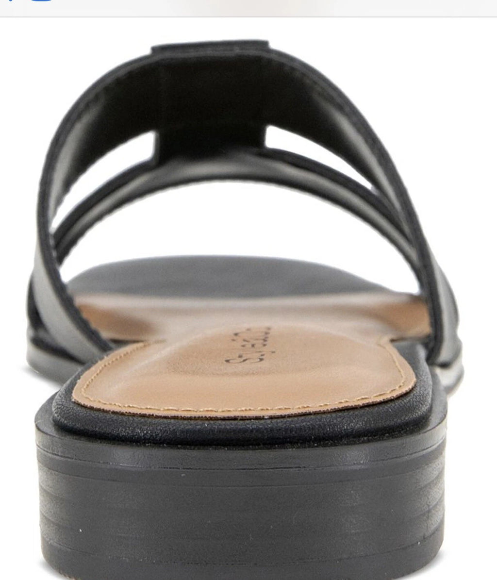 ~New~ STYLE & CO Women's Gabbyy Slip-On Slide Flat Sandals Created for Macy's
