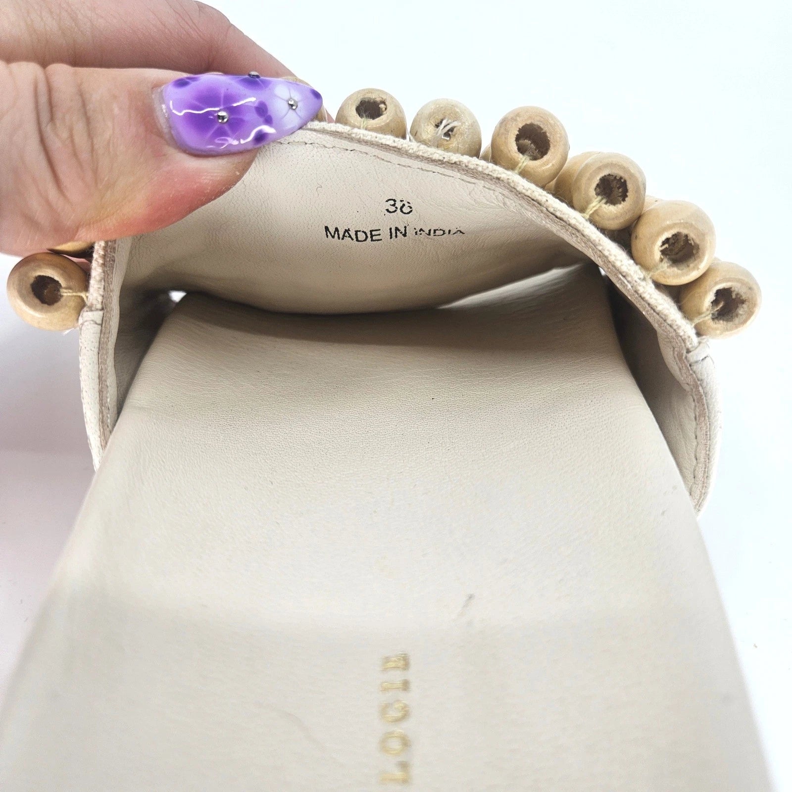 NWOT's Anthropologie Beaded Slide Sandals Casual Summer Slip On Shoes Size 38