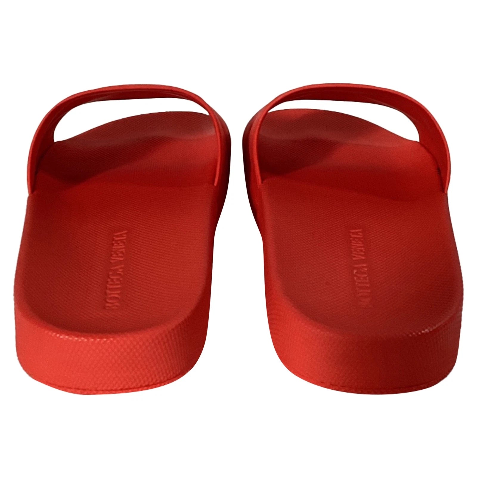 Bottega Veneta Slides In Rubber Men Red Size 43
