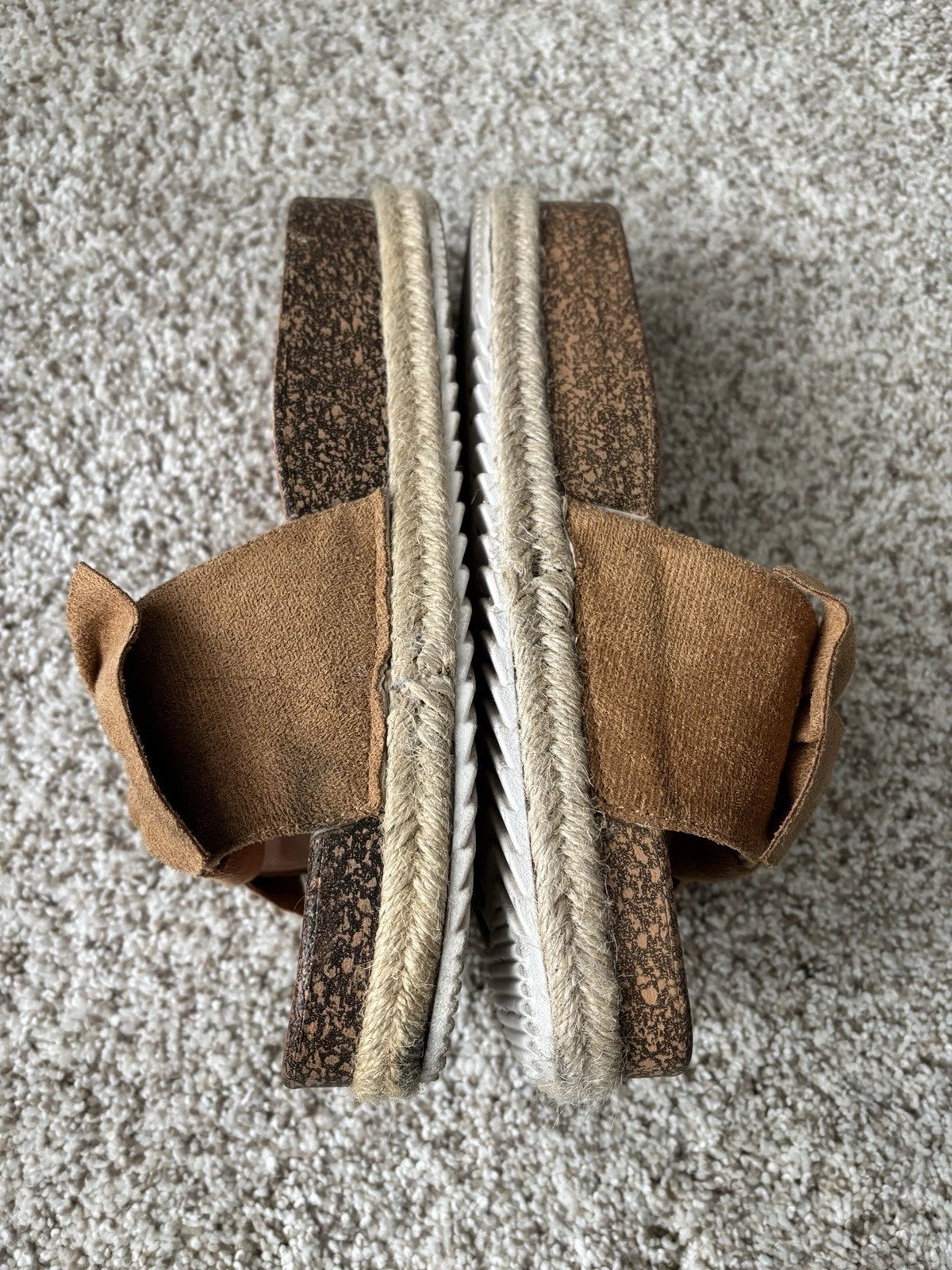 Chic-Casual: Tan Bow-Knot Slide Sandals for Effortless Style Size 9US/ 40EU