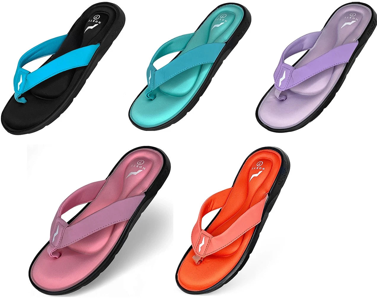NORTY Women's Memory Foam Sandals Comfort and Style for Every Summer Outing