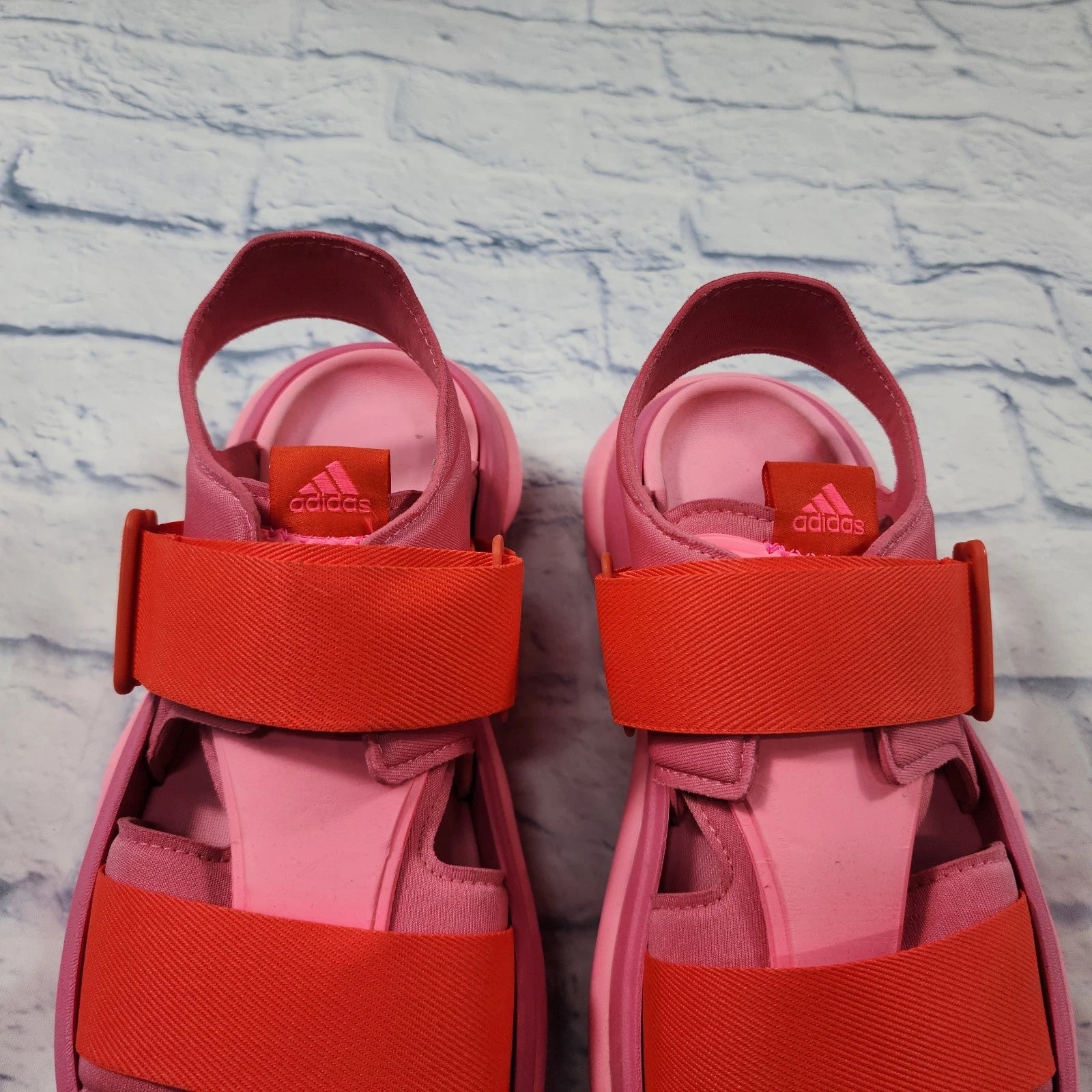 Adidas WOMENS SZ 9 MENS 8 Mehana Comfy Strap Fashion Sandal Slides Pink IF8182