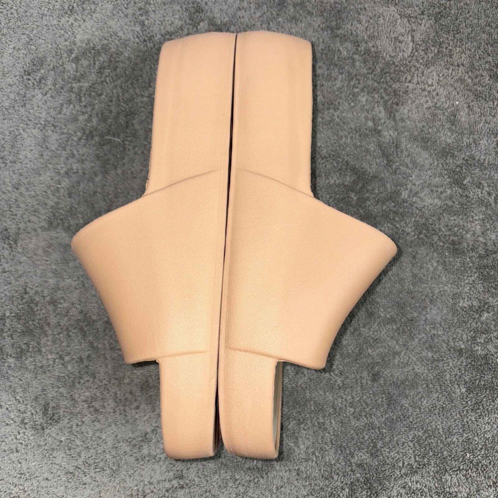 Corkys Popsicle Slides Chunky Platform Beige Fair-good Condition. See Descript