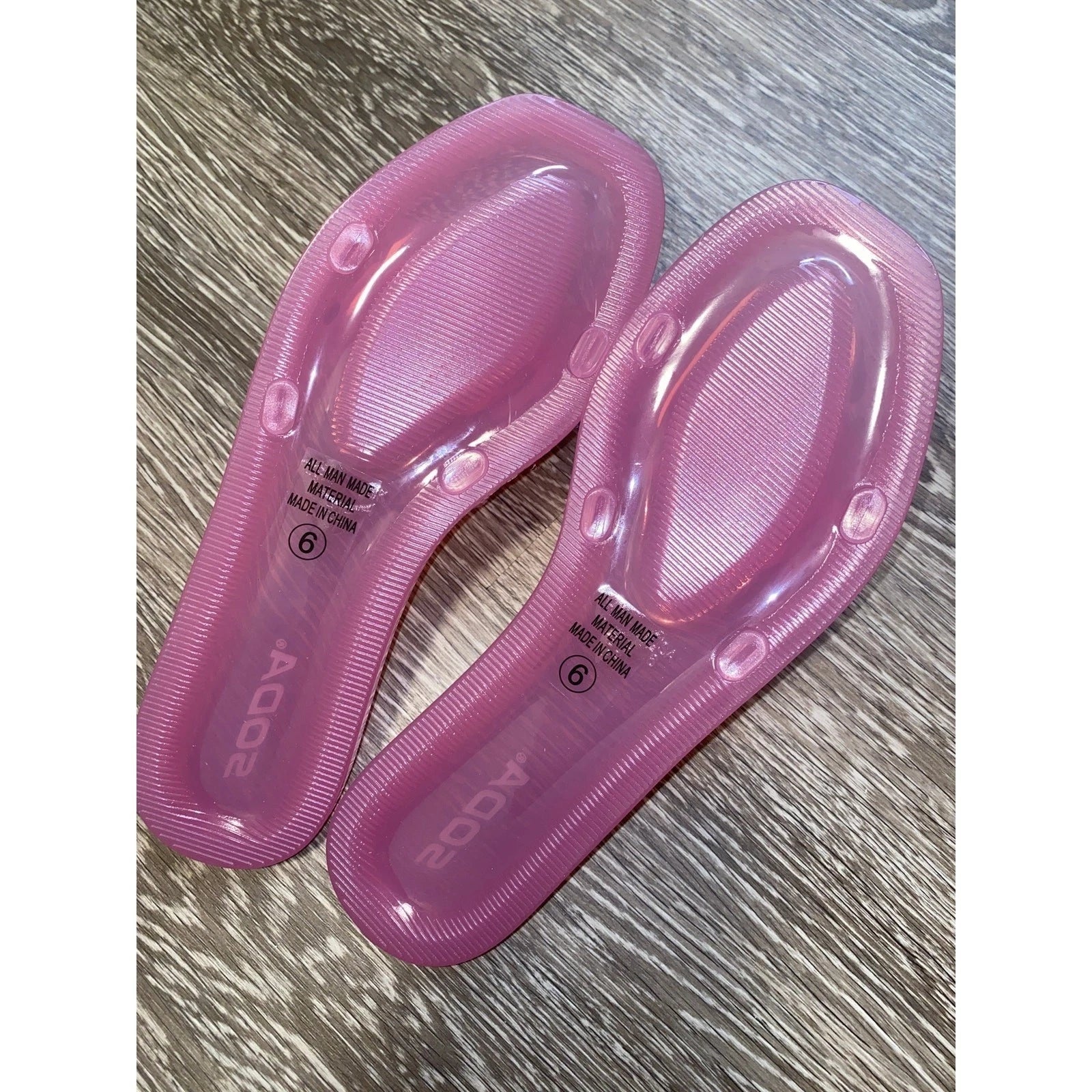 3x Pairs 6 Fashion Nova Pink Mint Green Jelly Cuban Matte Slide Sandals Flats
