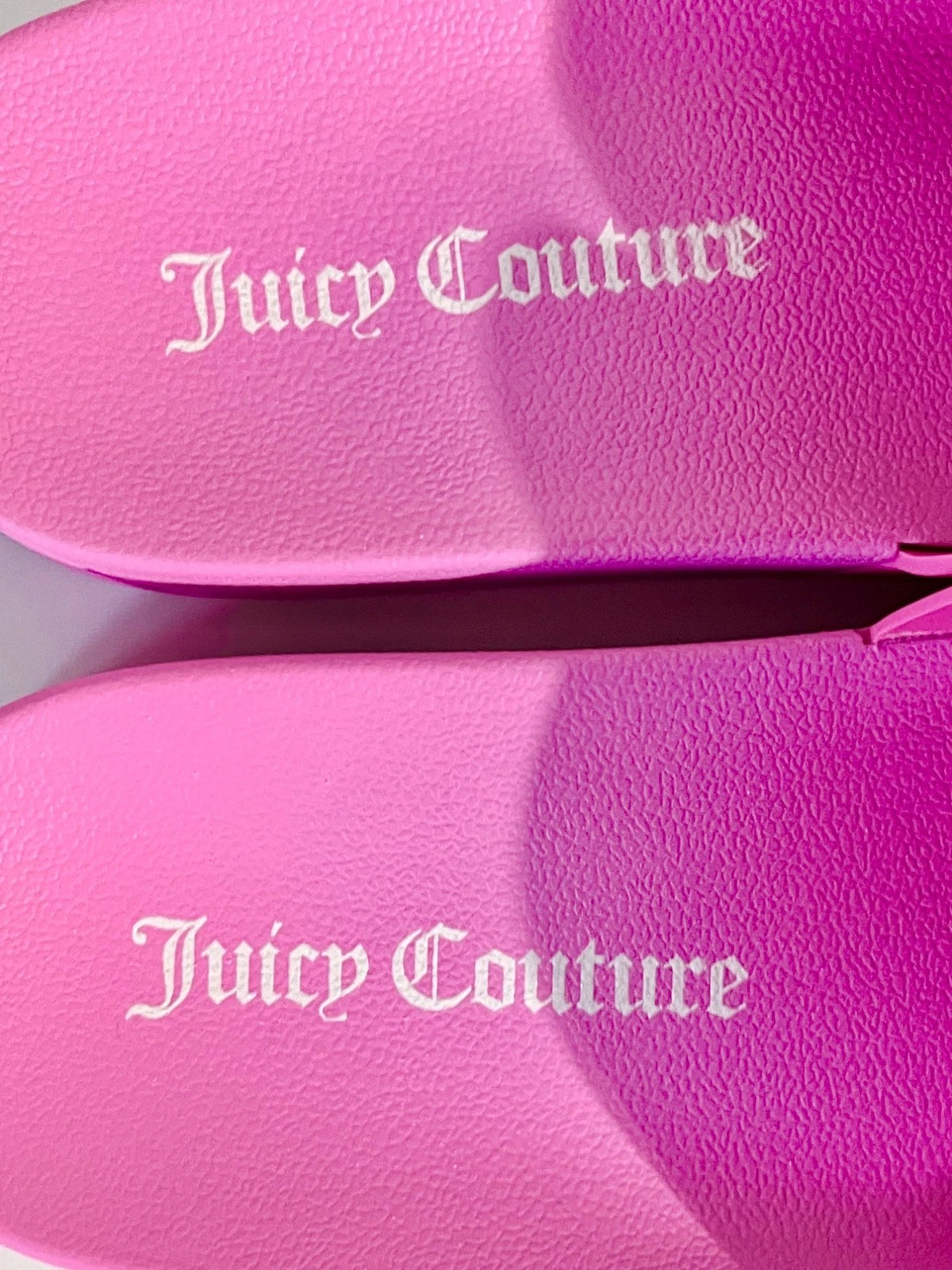 Juicy Couture Women’s Hot Pink Slide Sandals Size US 9–10 (EU 40) Promo Gift NEW