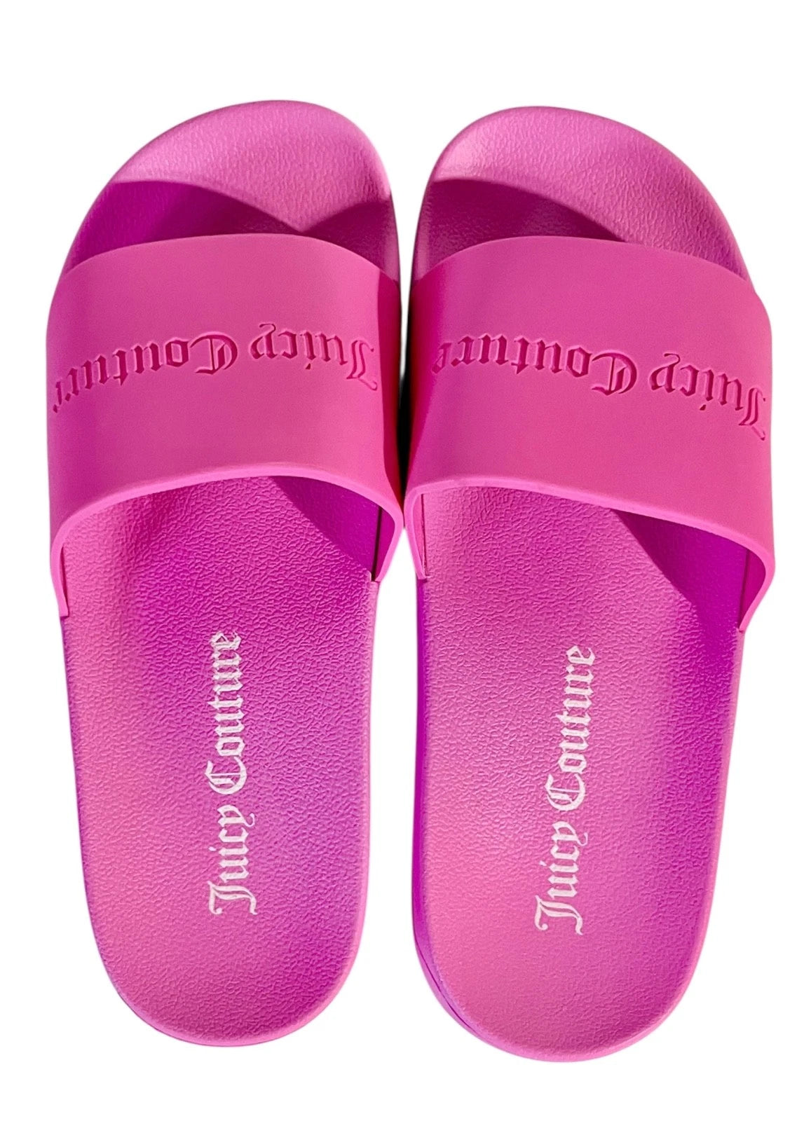 Juicy Couture Women’s Hot Pink Slide Sandals Size US 9–10 (EU 40) Promo Gift NEW