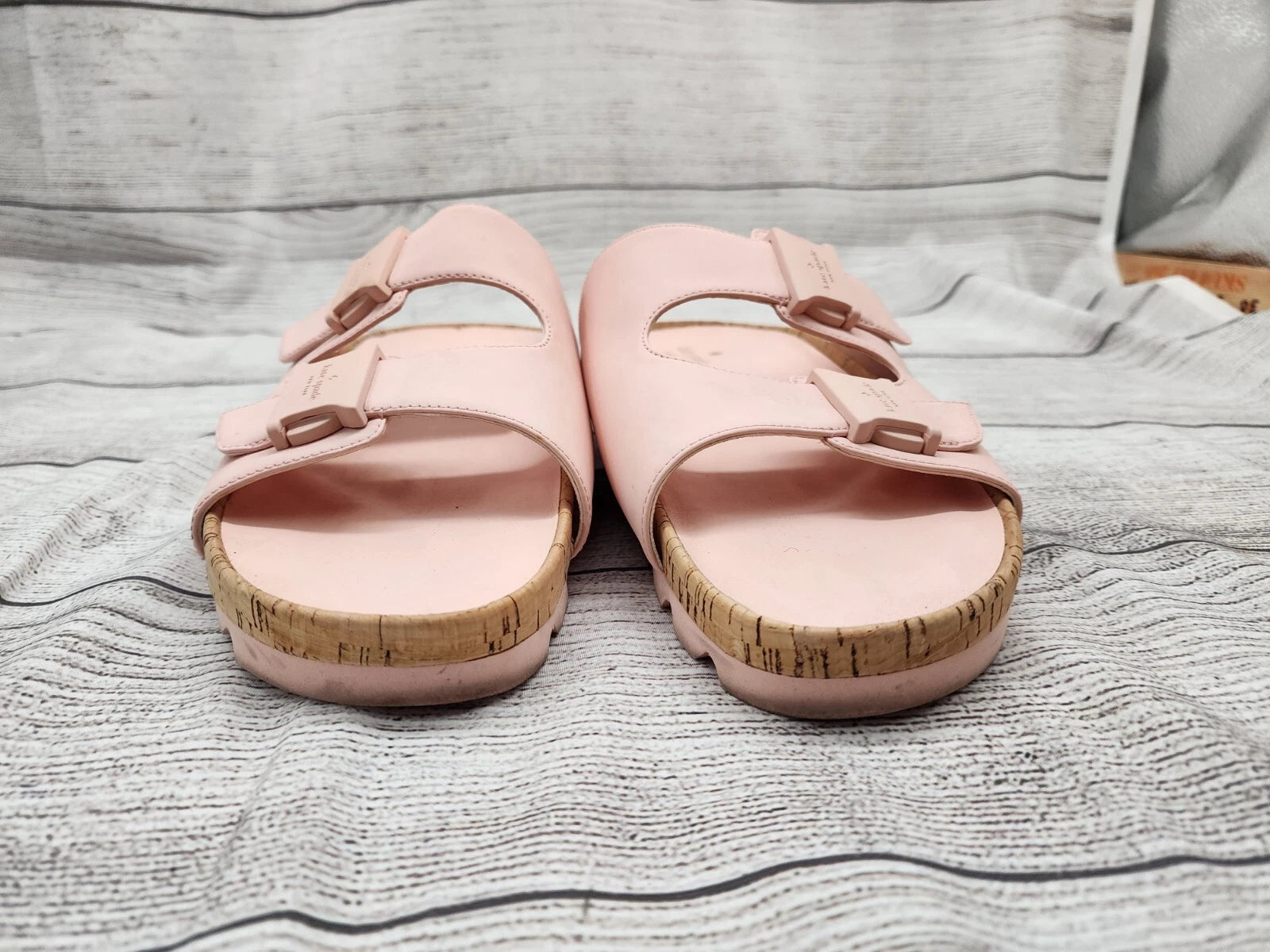 Kate Spade Becca Sandals Size 9.5 B Pink Women's Style KC411 DOUBLE STRAP