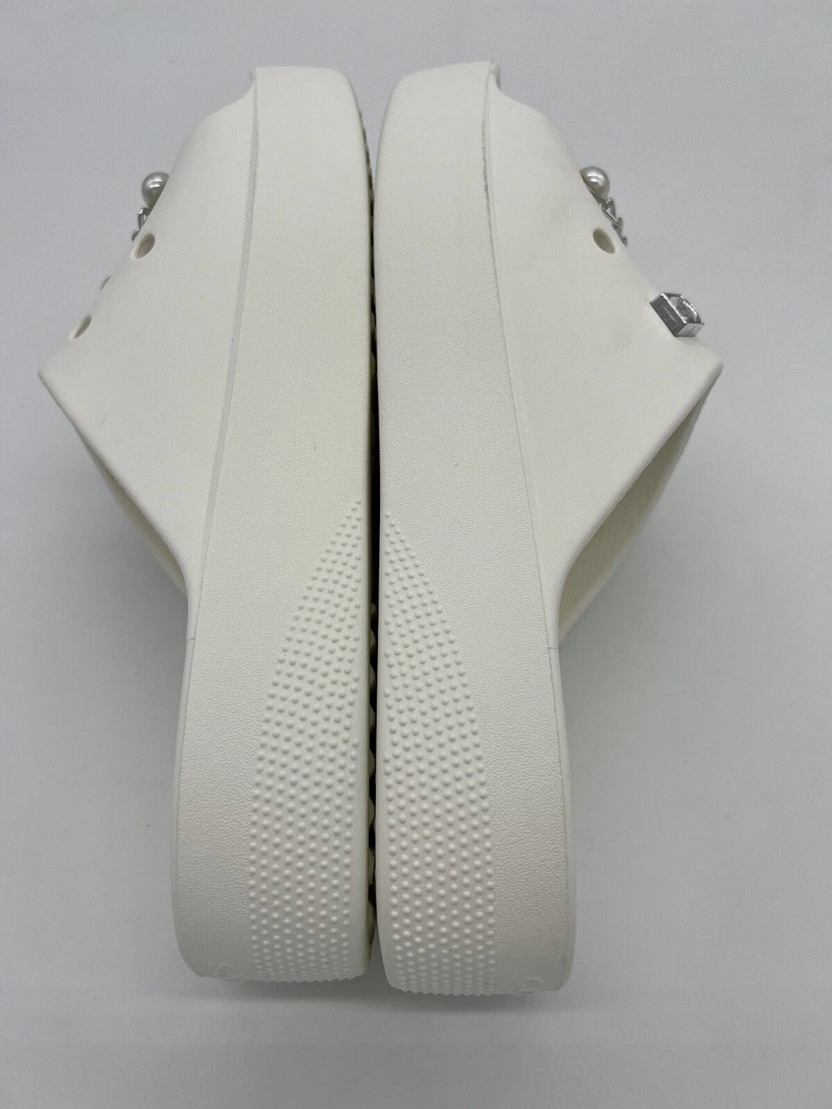 Crocs White Women's Classic Platform Slide With Charms Size 10 Style#:208180