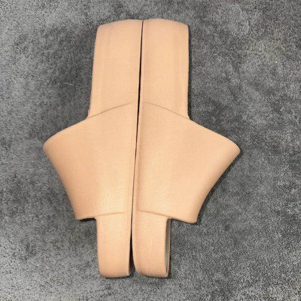 Corkys Popsicle Slides Chunky Platform Beige Fair-good Condition. See Descript