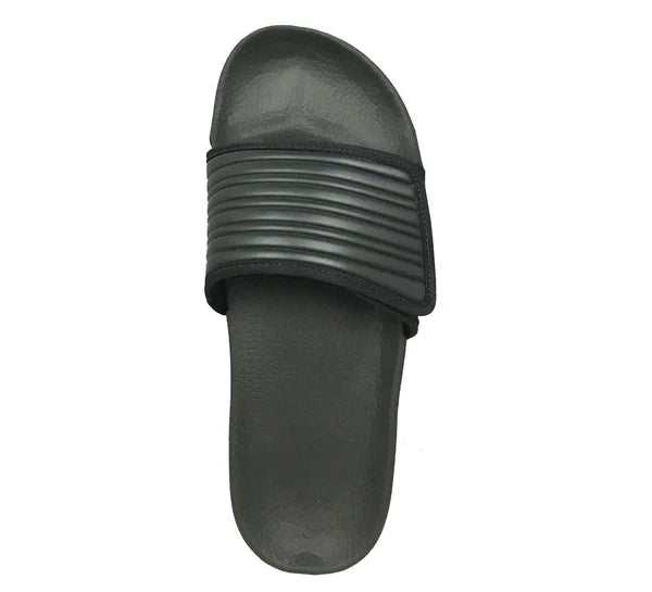Men's Sport Slides Fashion Slide with Adjustable Upper for Gym Pool Beach-011M