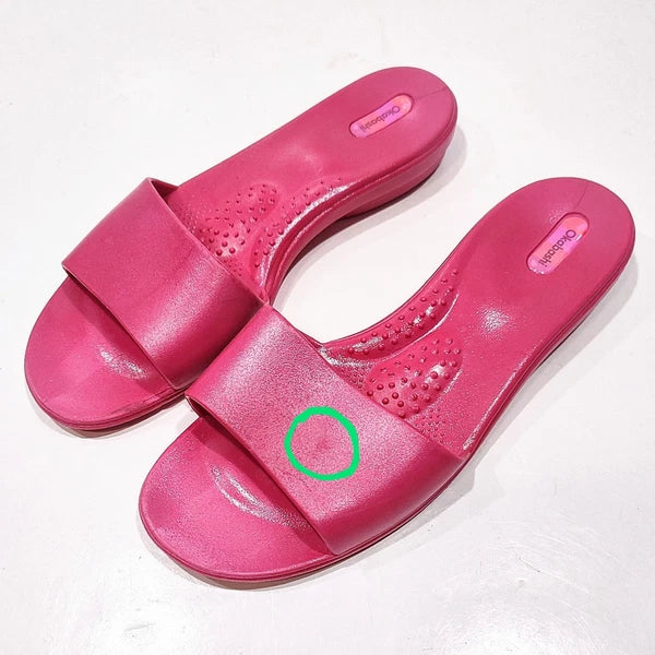 Okabashi Oka-B Womens Grace Spa-Style Slides Slip On Sandals Pink Size Large