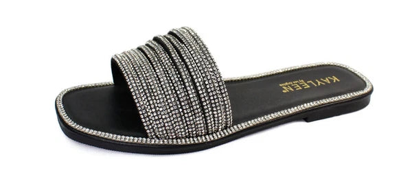 KARAUSA Fashion Bling Rhinestone Slides Sandals New Designs