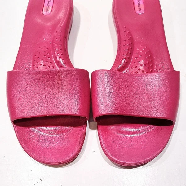 Okabashi Oka-B Womens Grace Spa-Style Slides Slip On Sandals Pink Size Large