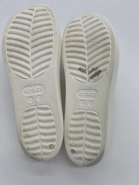 Crocs White Women's Classic Platform Slide With Charms Size 10 Style#:208180