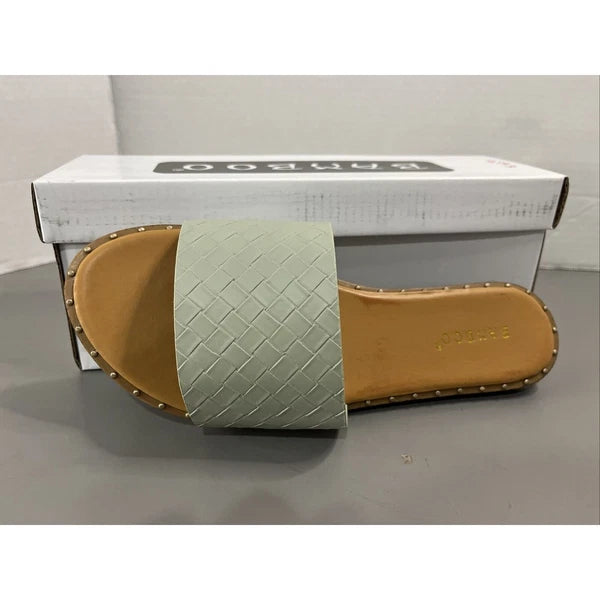 Women's Bamboo Sandals Style Starsea-04, Size 7.5 - Sea Green New