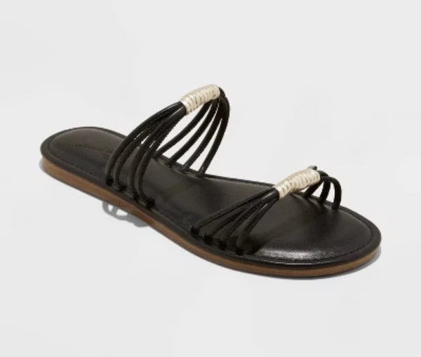 Universal Thread Women's Black Aura Slide Slides Sandals Size: 8.5 NWT $24.99