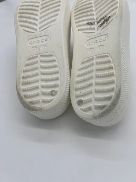 Crocs White Women's Classic Platform Slide With Charms Size 10 Style#:208180