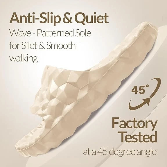 DIUS Dianets Soft 3D Geometric Slides Blissful Comfort & Style Unisex Sz 8.5-9.5