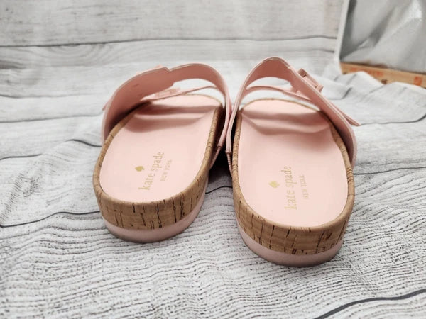 Kate Spade Becca Sandals Size 9.5 B Pink Women's Style KC411 DOUBLE STRAP