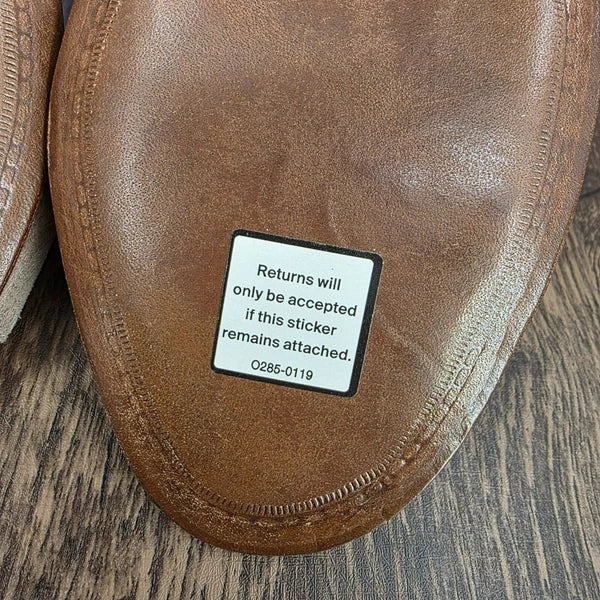 Gravati Mitchells Slide Sandals 10.5 Toast Suede Leather 2 Strap Buckles Italian