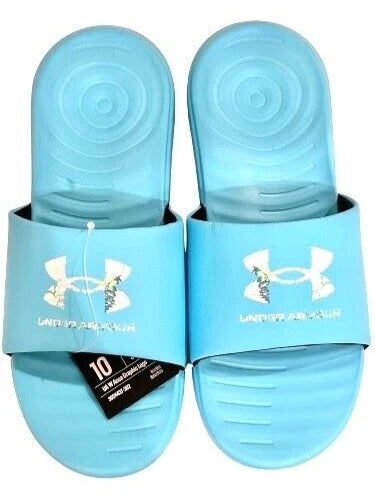 UnderArmour Womens New Ansa Graphic Logo Slide Sandals Size 10 Style 3024437 302