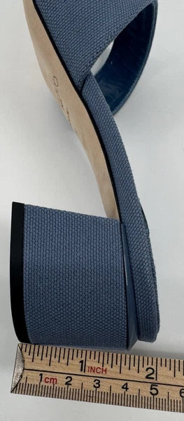 NEW Jimmy Choo Ellison Linen Mule 45 Sandal Denim Blue EU 36 (US 6) Designer