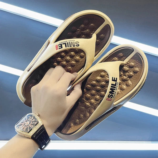Men's Fashion Sandals Summer Outdoor Slides Beach Flip Flops Slippers Comfort