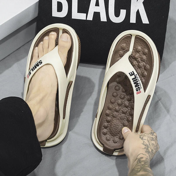 Men's Fashion Sandals Summer Outdoor Slides Beach Flip Flops Slippers Comfort