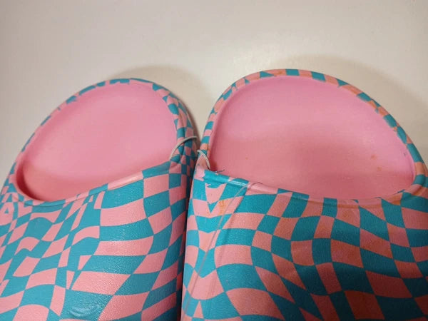 EVA Style Sandals Size 11 Pink/blue  Wild Fable NWT Open Toe Slip-on Confortable