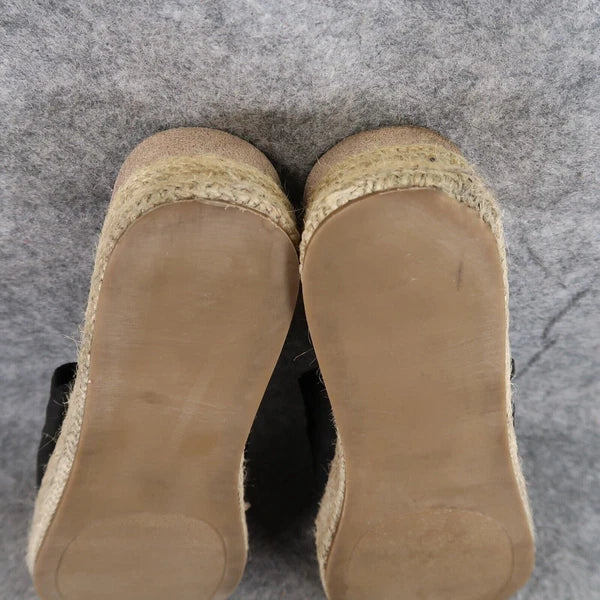 Madden Girl Shoes Womens 8.5 Sandal Platform Slide Emie Fashion Espadrille Black