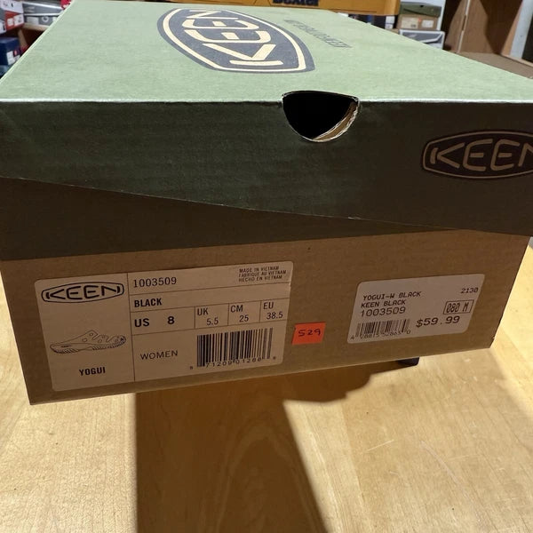 Keen Slide Slip-on Style Yogui Color Black Size 8 Women’s (brand New) Free Ship