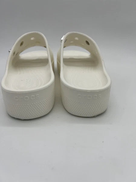 Crocs White Women's Classic Platform Slide With Charms Size 10 Style#:208180