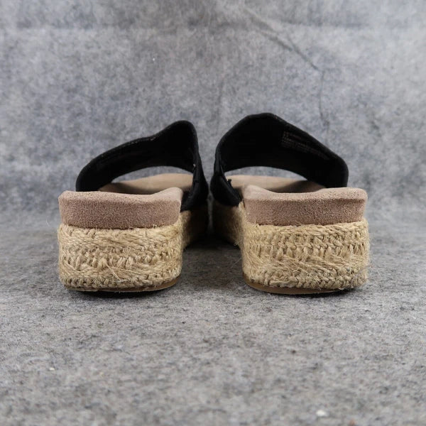 Madden Girl Shoes Womens 8.5 Sandal Platform Slide Emie Fashion Espadrille Black