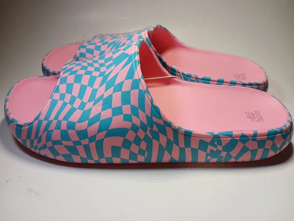 EVA Style Sandals Size 11 Pink/blue Wild Fable Open Toe Slip-on Confortable