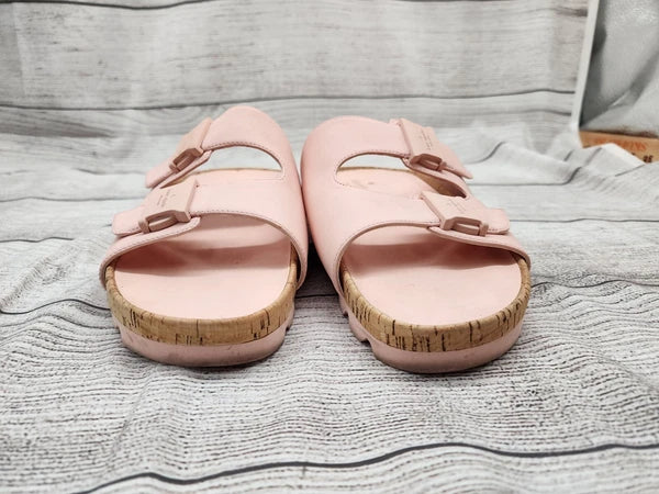 Kate Spade Becca Sandals Size 9.5 B Pink Women's Style KC411 DOUBLE STRAP