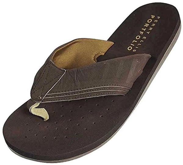 Perry Ellis Portfolio Mens Flip-Flops Thong Beach Slide Sandals Shoe