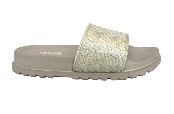 New Women Glitter Slide Sandals Fashion Flip Flop Platform Footbed Shoes || 1919