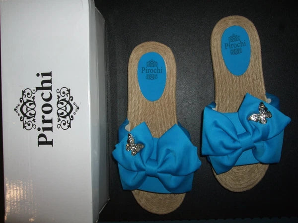 Women's Pirochi Fashion Slides Flip Flops Made in Italy Size 7 NIB