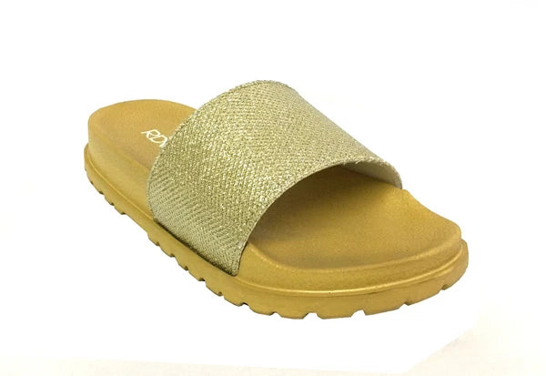 New Women's Glitter Slide Soft Rubber Bottom Fashion Shoe Beach Pool Party-1919