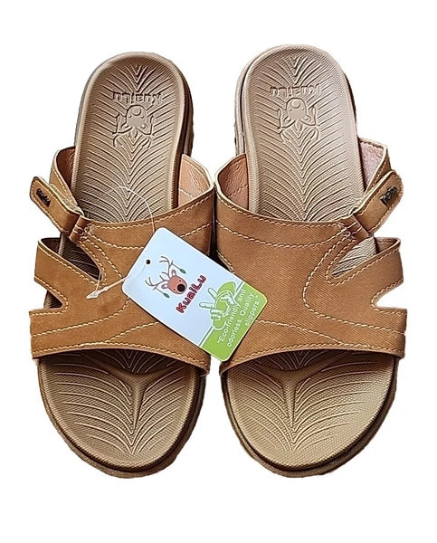 KUAILU Women's US Size 10 Fashion Orthotic Slides Lightweight Sandals