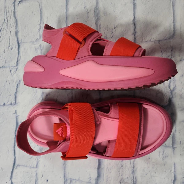 Adidas WOMENS SZ 9 MENS 8 Mehana Comfy Strap Fashion Sandal Slides Pink IF8182