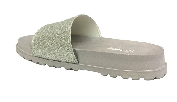 New Women Glitter Slide Sandals Fashion Flip Flop Platform Footbed Shoes || 1919