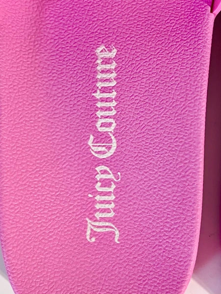 Juicy Couture Women’s Hot Pink Slide Sandals Size US 9–10 (EU 40) Promo Gift NEW