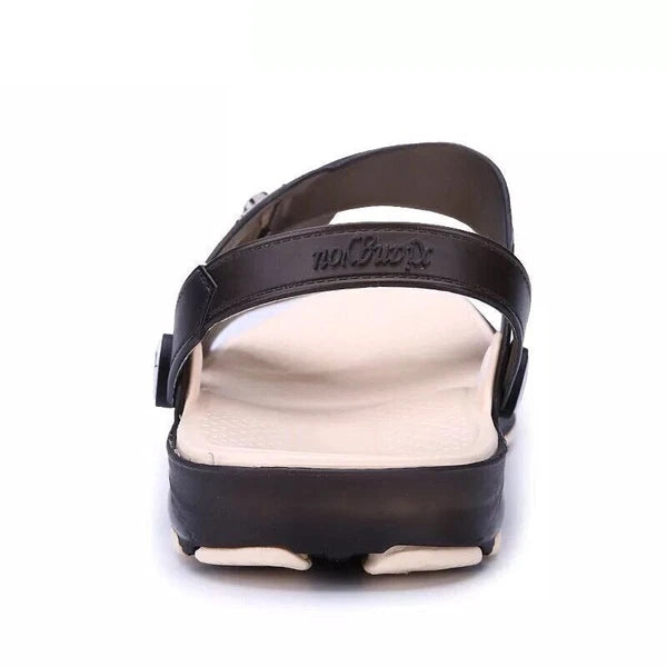 Fashion Men Sandals Summer Beach Slippers  Slip On Flats Slides Casual Shoes