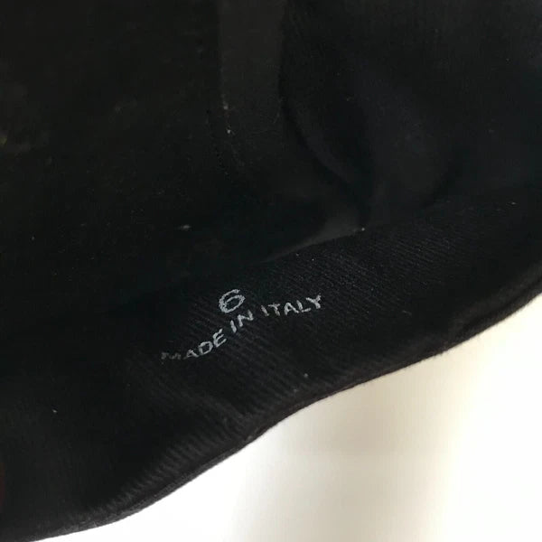 NEW James Perse Slides Sandals Mules Womens 6 Black Fabric Flats Open Toe Shoes